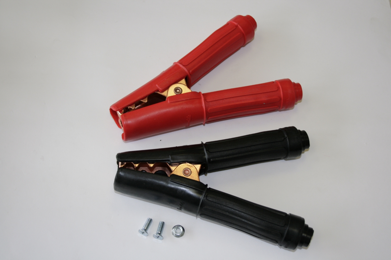 ELMAG Polklemmen rot + schwarz Nr. 14