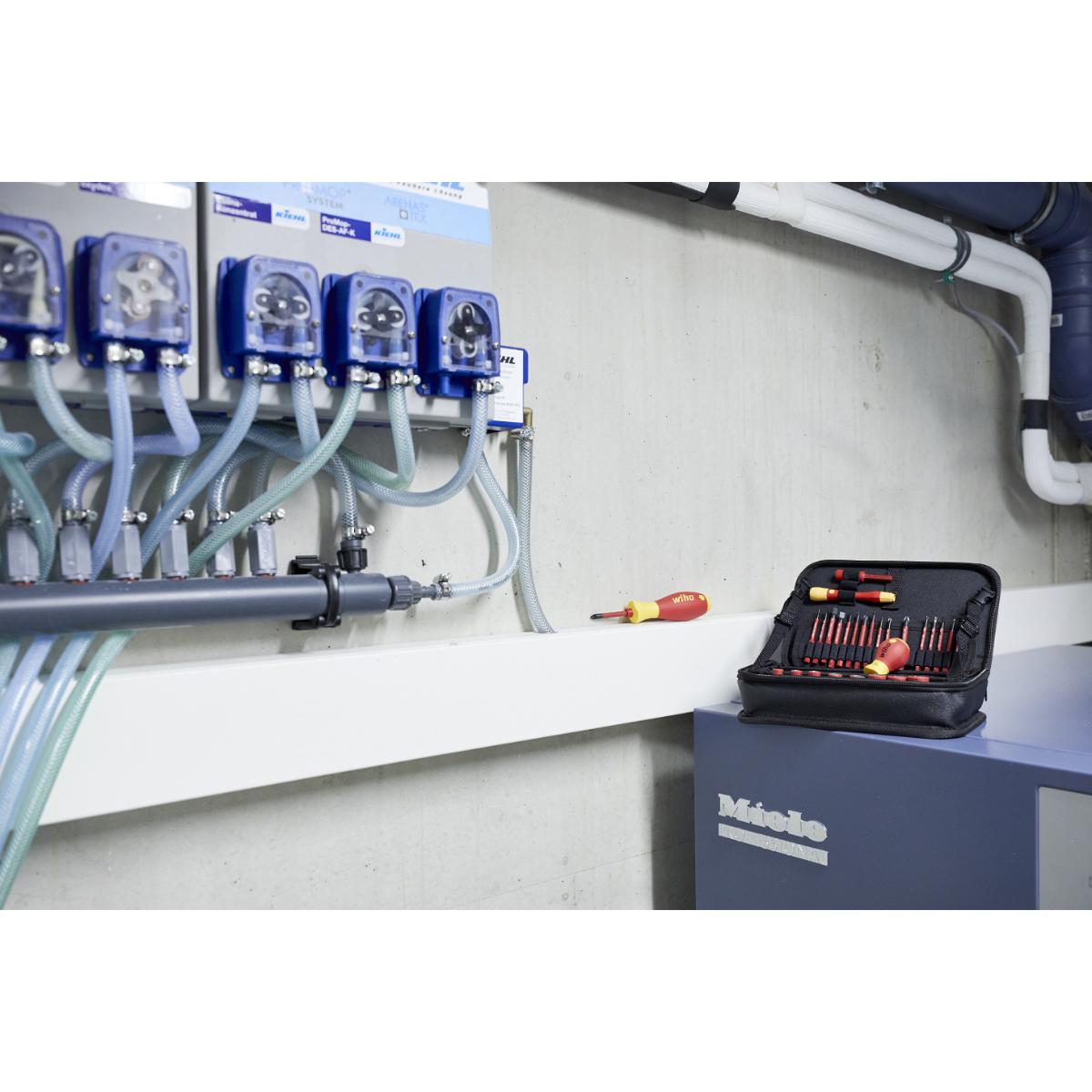 Wiha Werkzeug Set slimVario electric gemischt 32-teiliges Set mit Funktionstasche