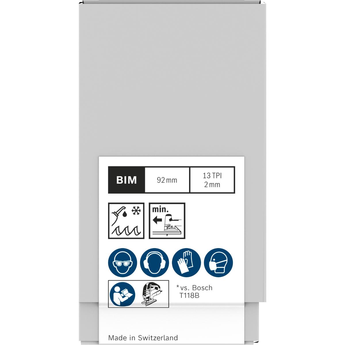Bosch PRO Metal thick T121BFC Stichsägeblatt,92 mm