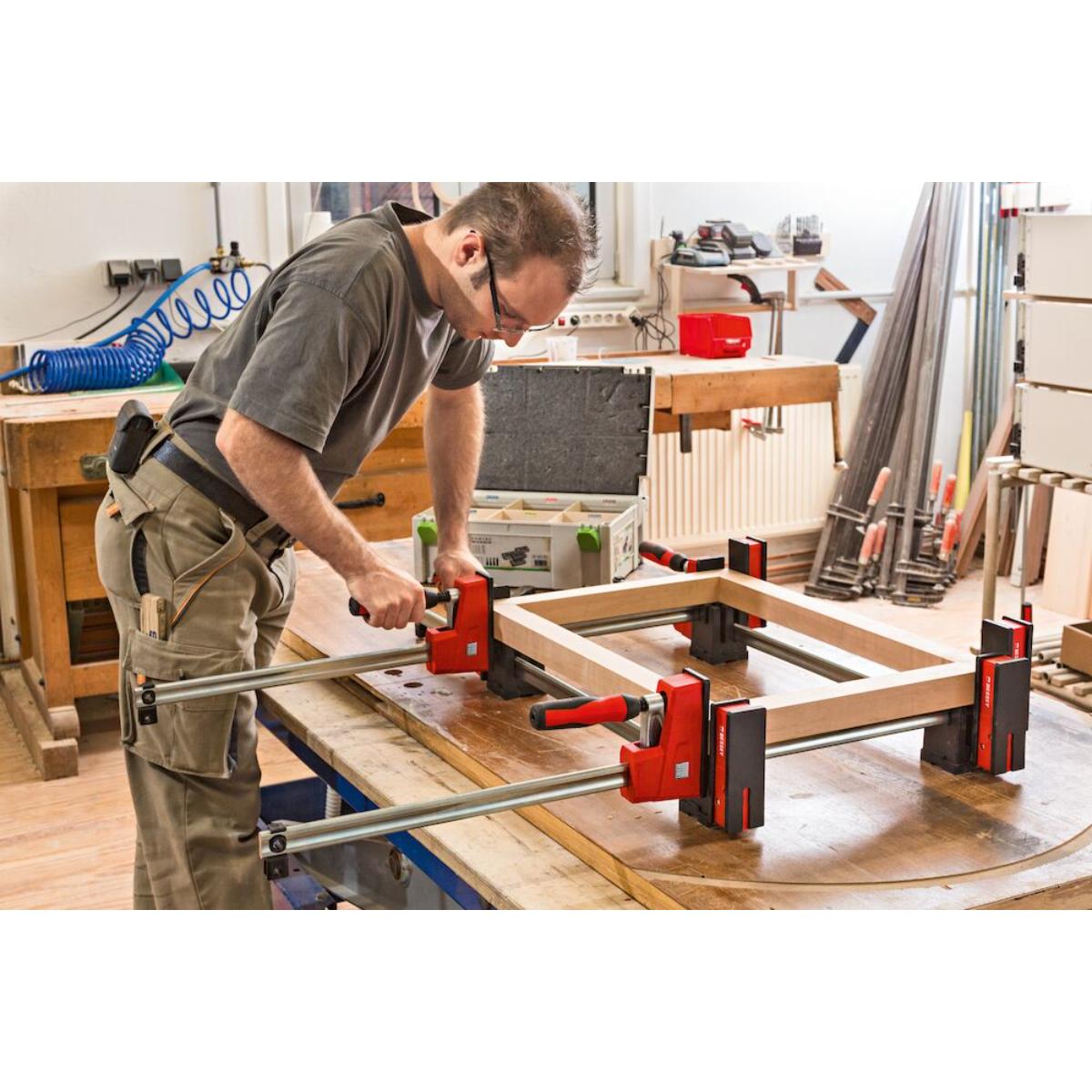 BESSEY Rahmenpressen-Set KP für alle Korpuszwingen mit 29 x 9 Schiene