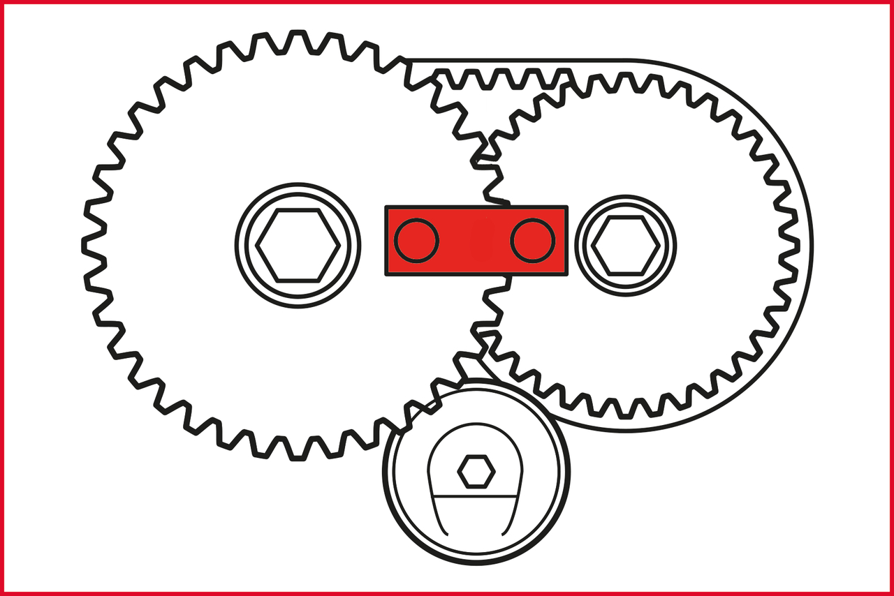 KS Tools Motoreinstell-Werkzeug-Satz für VAG, 12-tlg Audi, Seat, VW