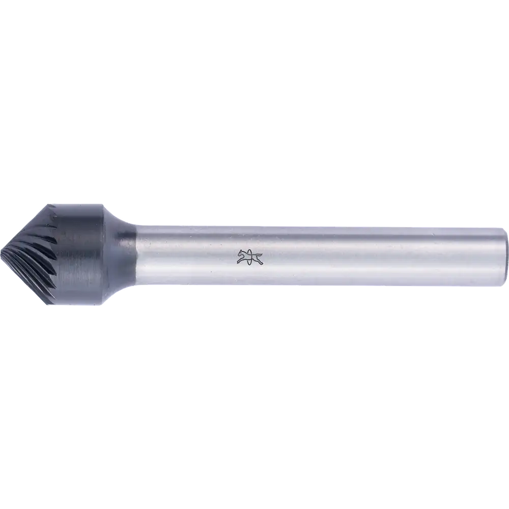 PFERD TOOLS Hartmetall Hochleistungsfrässtift Kegelsenkform KSK 10x05mm Schaft-Ø 6mm Z3 HICOAT beschichtet für Anfas-/Entgratarbeiten Robotereinsatz