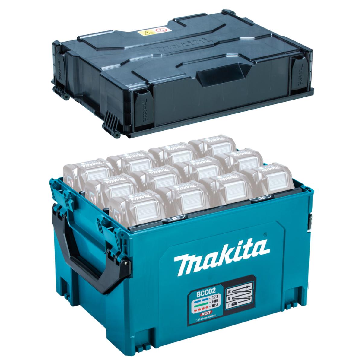 Makita Akku-Ladekoffer 40V max. BCC02 - 12 Steckplätze - XGT - 40V max. - 1914U0-3