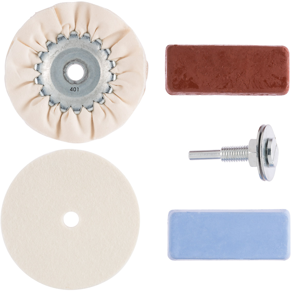 Bosch Hobby-Polier-Set, 5-teilig, für Bohrmaschinen