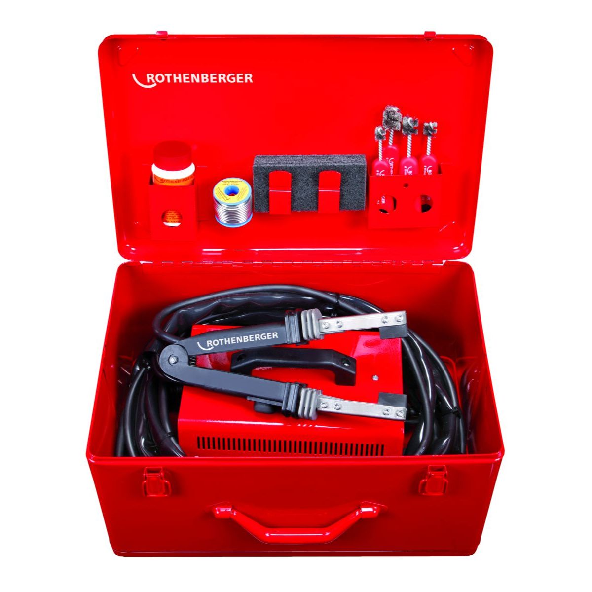 ROTHENBERGER Elektro-Weichlöt-Set ROTHERM 2000, bis 54mm, 230V + ROSOL 3 Fittingslötpaste