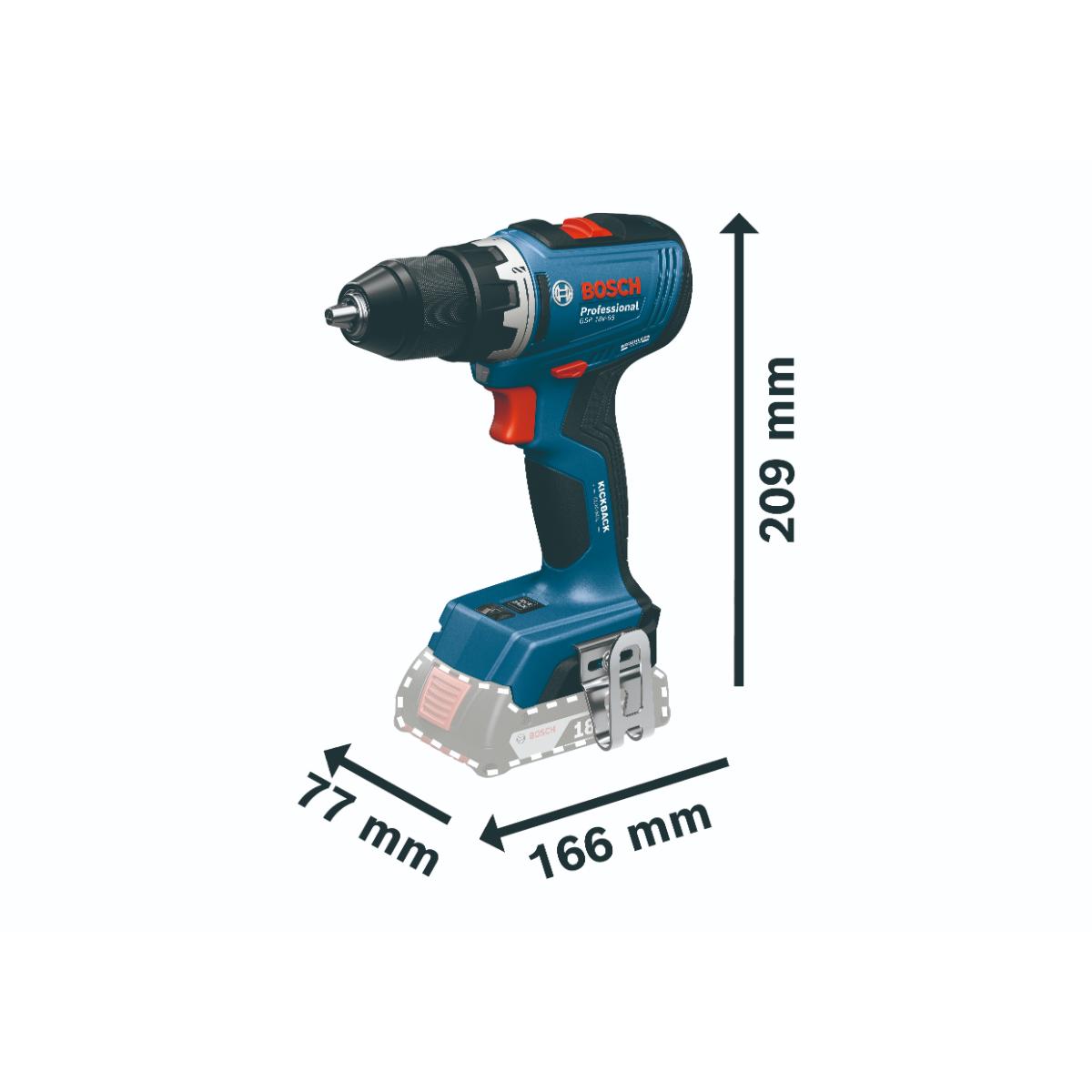Bosch Combo Kit GPB 18V-1 C + GSR 18V-65 + 2x 5,0 Ah + GAL 18V-40-2