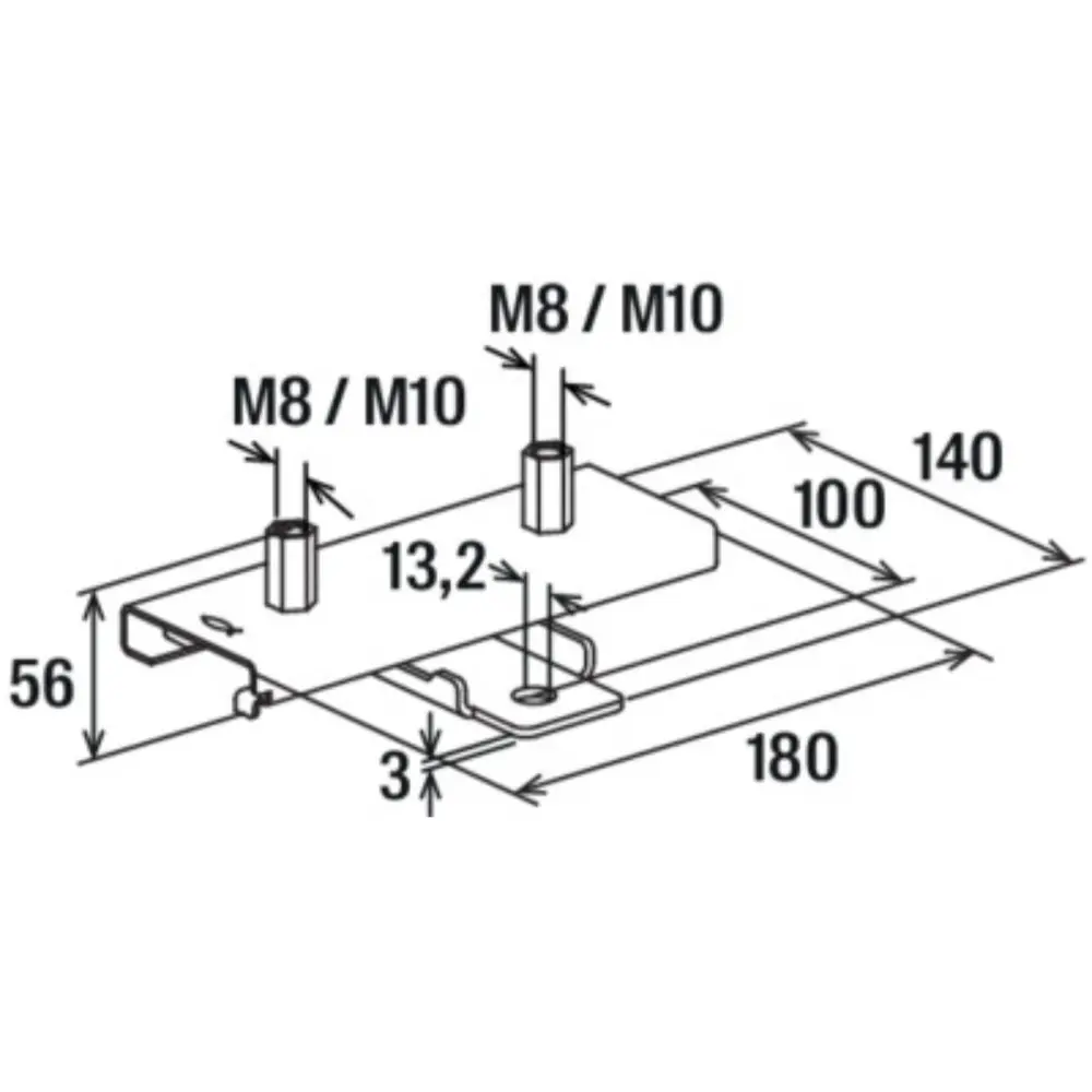 Fischer Schiebeschlitten leicht FASL2 M8/10