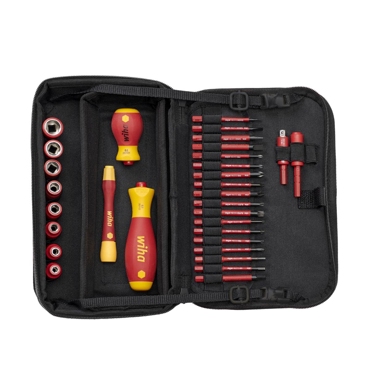 Wiha Werkzeug Set slimVario electric gemischt 32-teiliges Set mit Funktionstasche