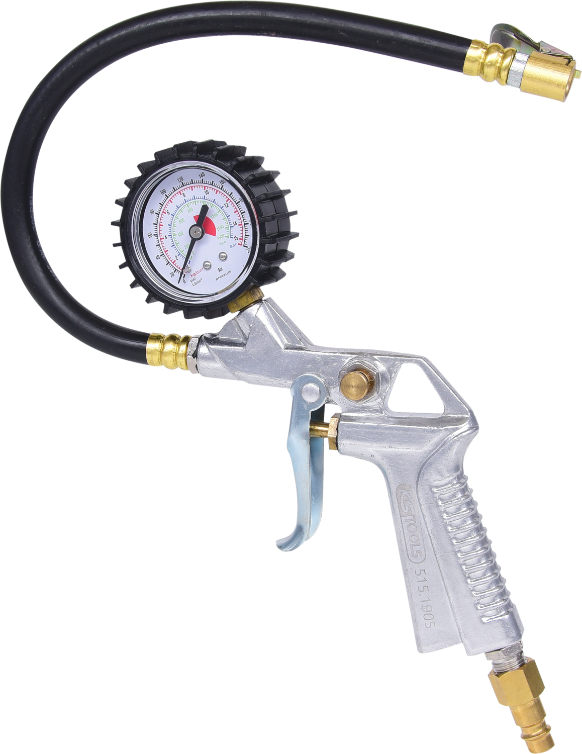 KS Tools Druckluft-Reifenfüllmesser, 0-15bar