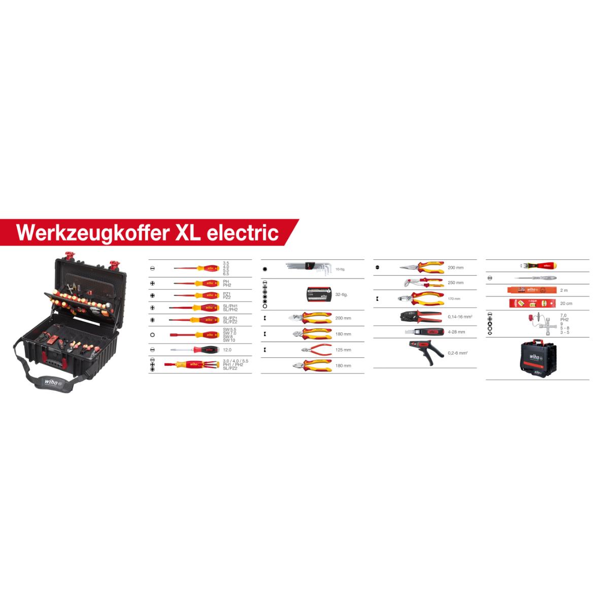 Wiha Werkzeugkoffer XL electric 81-teiliges Set