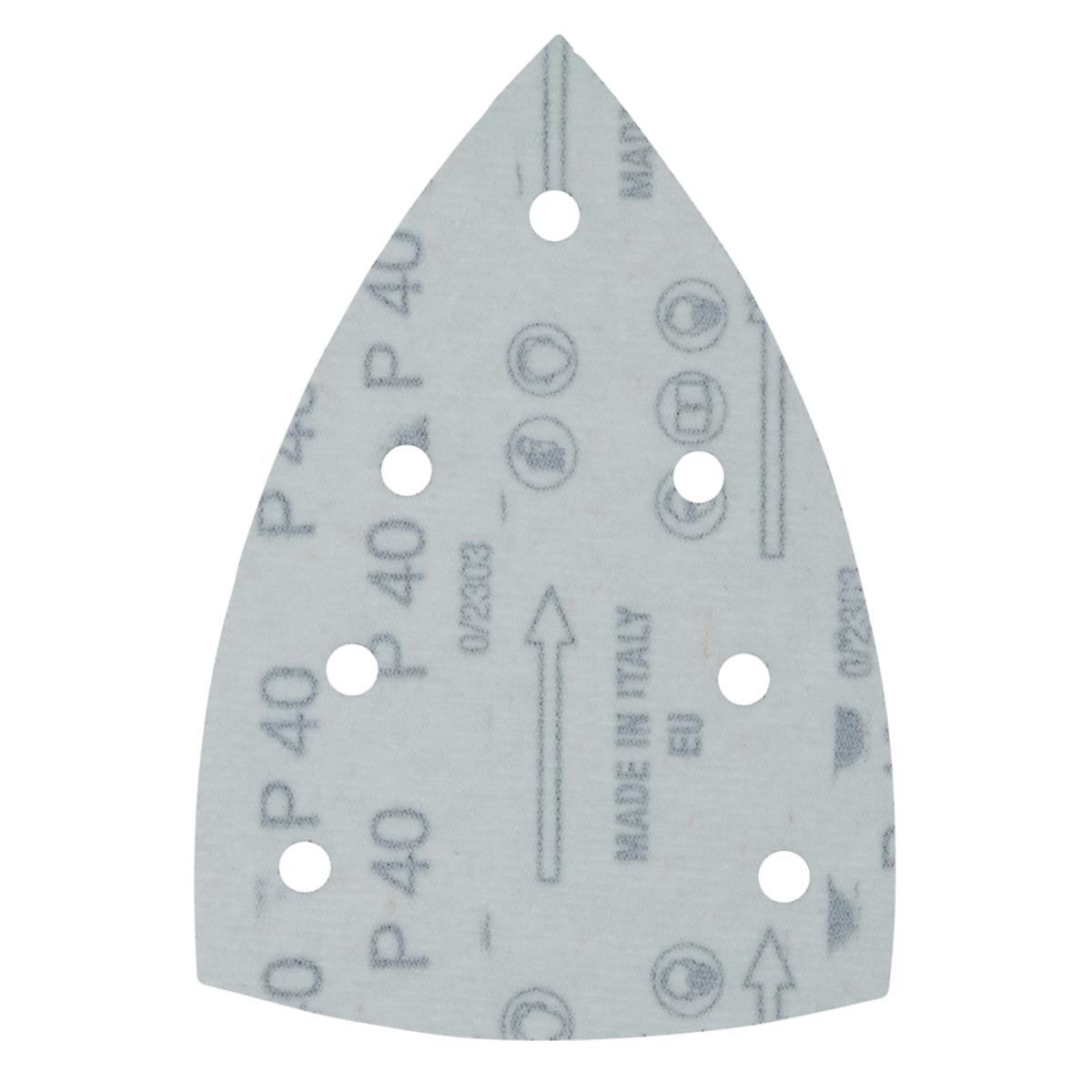 Makita Schleifpapier 100x150mm, Körnung A40,Klett, 7 Loch, 10 Stück