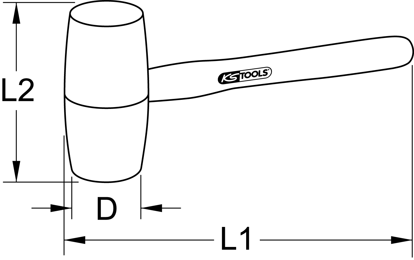 KS Tools Holzhammer