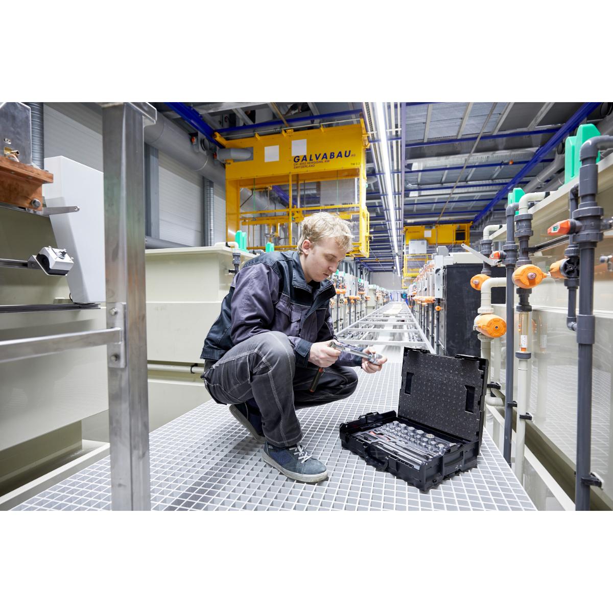 Wiha Steckschlüssel- und Bit Set 1/4 zoll und 1/2 zoll 60-teiliges Set mit L-Boxx