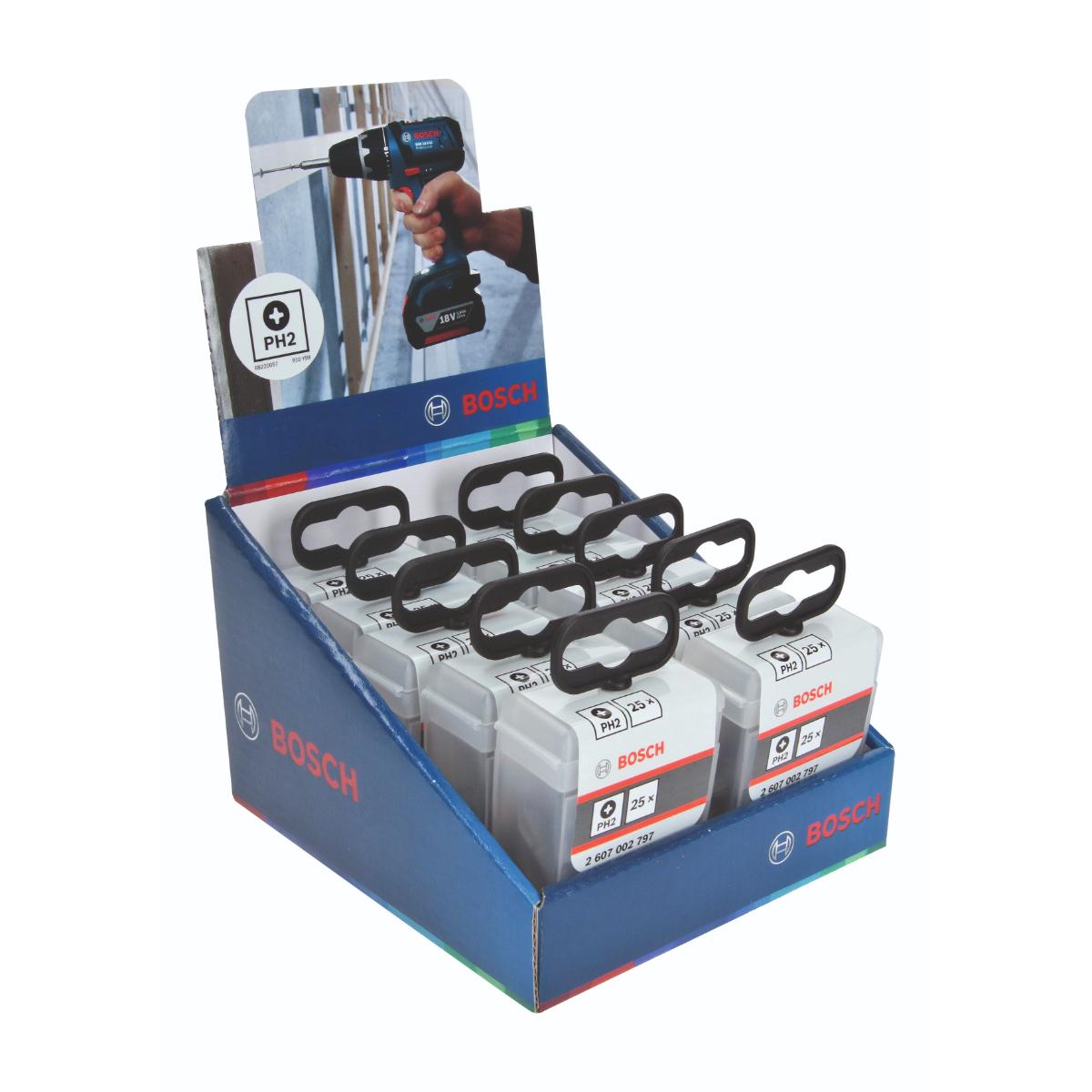 Bosch Schrauberbit-Set, Extra Hard PH2, 25 Stk., 25 mm