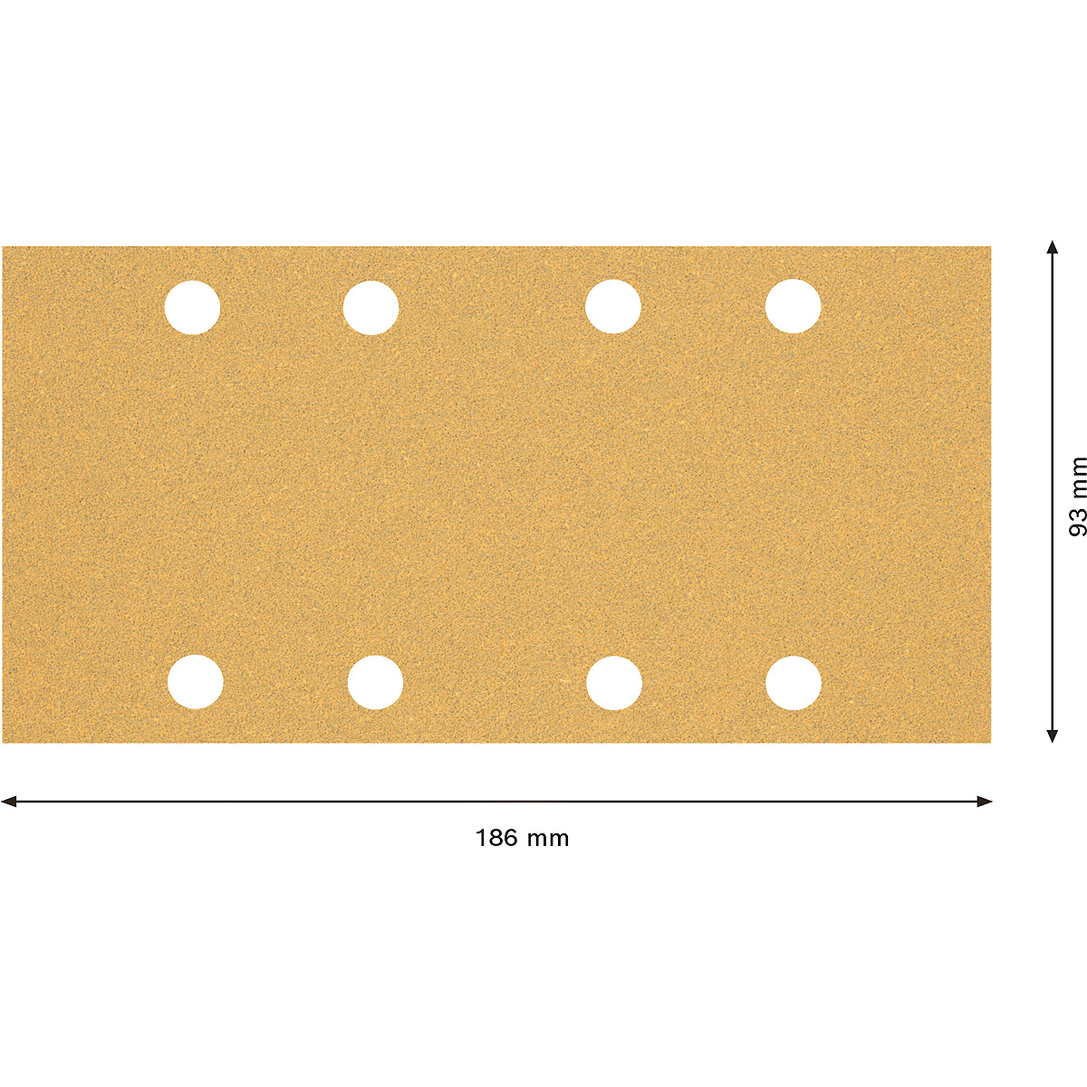 Bosch EXPERT C470 Schleifpapier 93 x 186 mm,K 60/120/180 - 10 teiliges Set