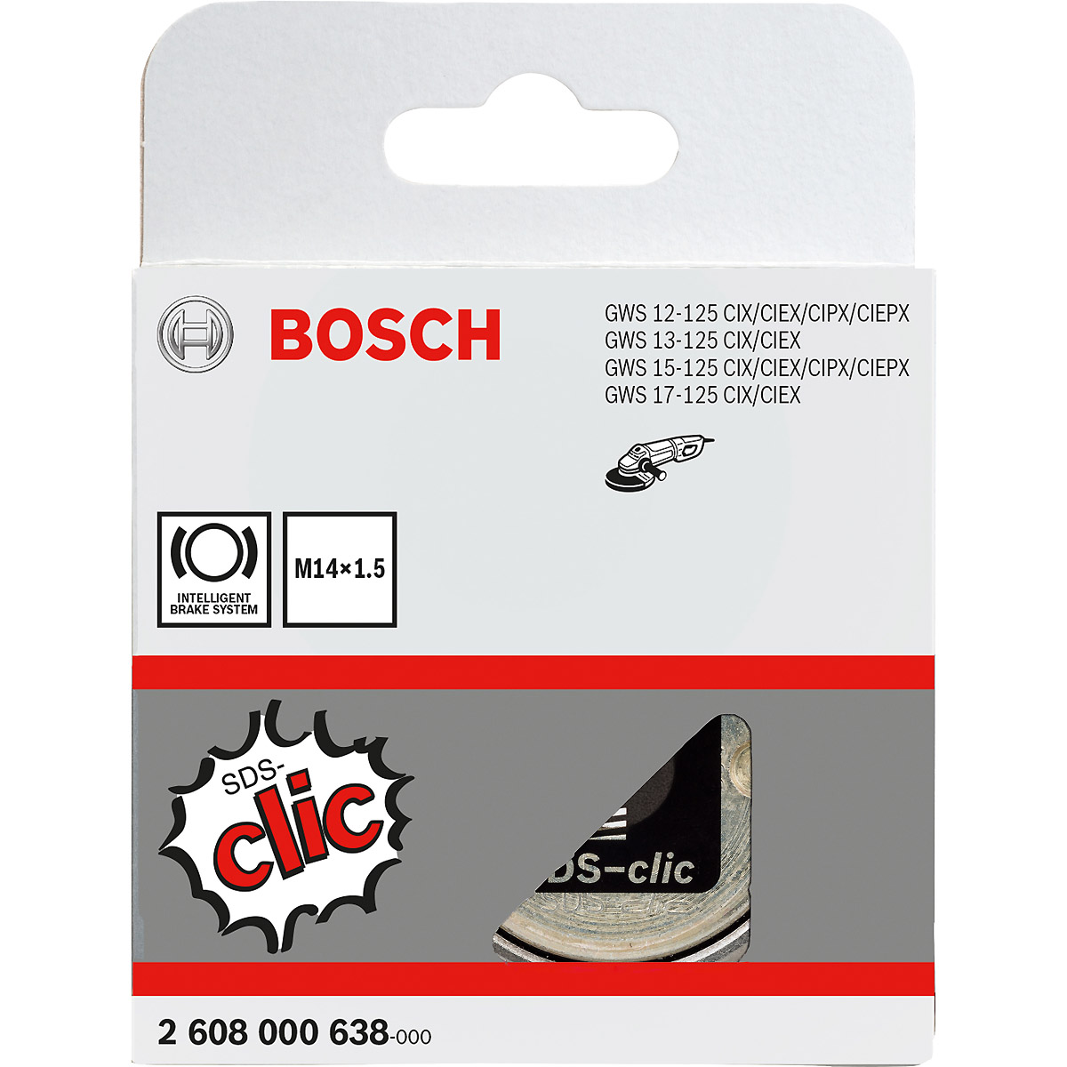 Bosch Schnellspannmutter SDS clic, M 14, Dicke 1,5mm
