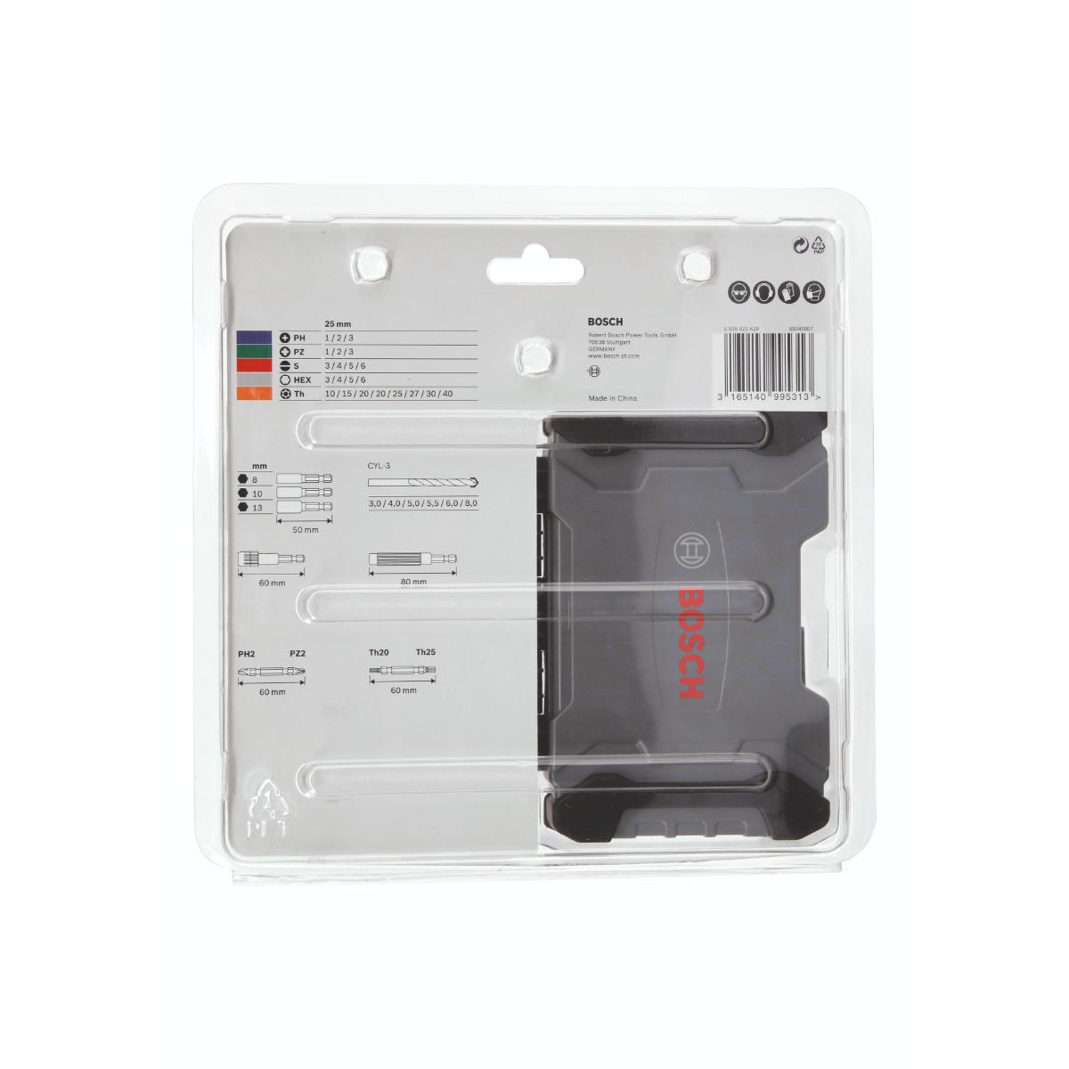 Bosch Steinbohrern und Schrauberbits Extra Hard, 35-teiliges Set