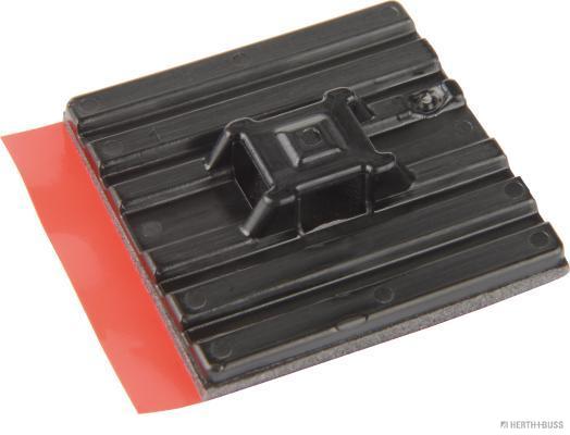 HERTH&BUSS Befestigungssockel, Kabelbinder, mit Klebefolie, 28 x 28 mm, flexibel