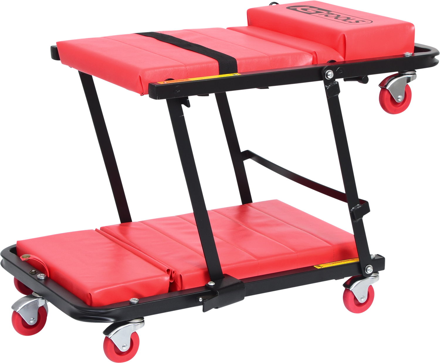KS Tools Fahrbare Liege und Klappsitz, 1200x420mm