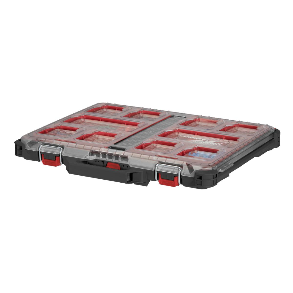 Milwaukee PACKOUT Organiser Slim inkl. 2+8 Sortierboxen