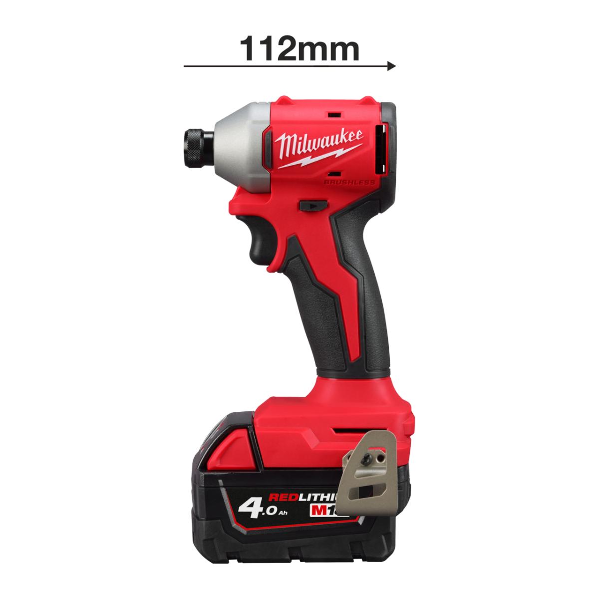 Milwaukee M18 bürstenloser Akku - Schlagschrauber 1/4", M18BLIDRC - 402C, M18BLIDRC - 402C