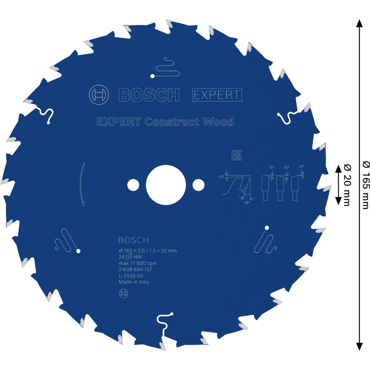 Bosch Kreissägeblatt Expert for Construct Wood