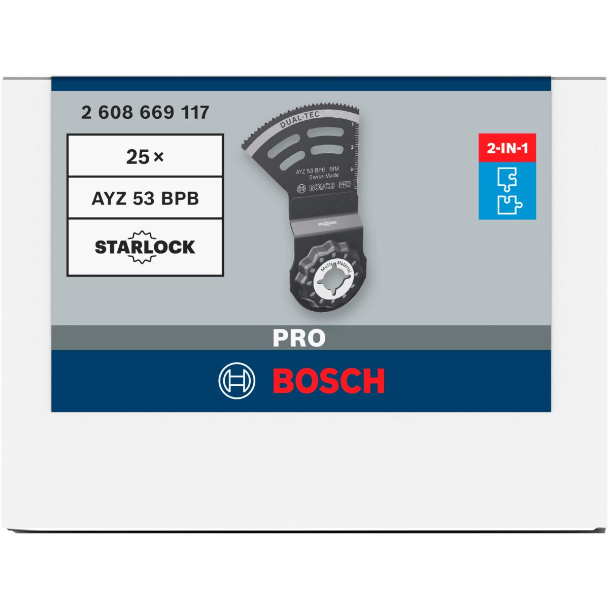 Bosch PRO AYZ 53 BPB Blatt für Multifunktionswerkzeuge,53 x 40 mm