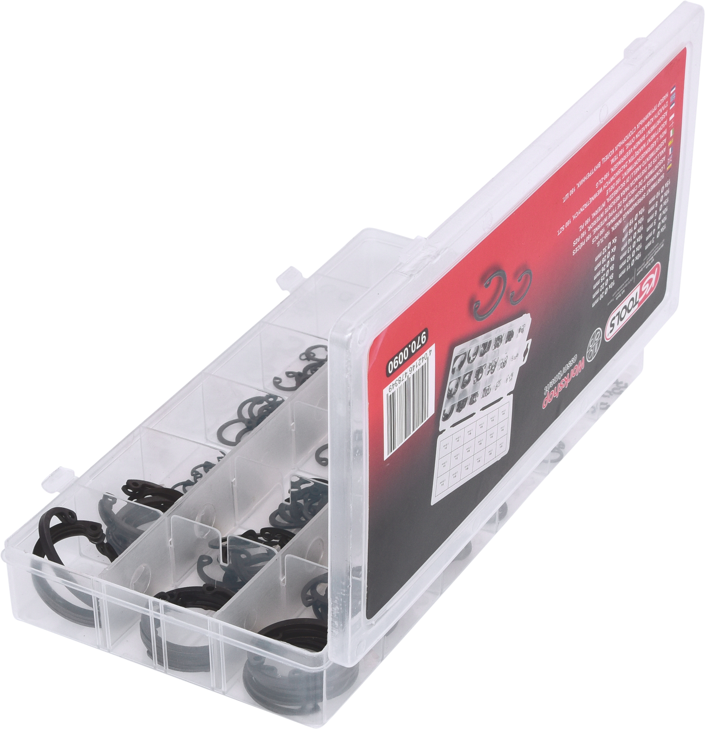 KS Tools Sortiment Sprengringe innen, Ø 3-32mm, 180-tlg