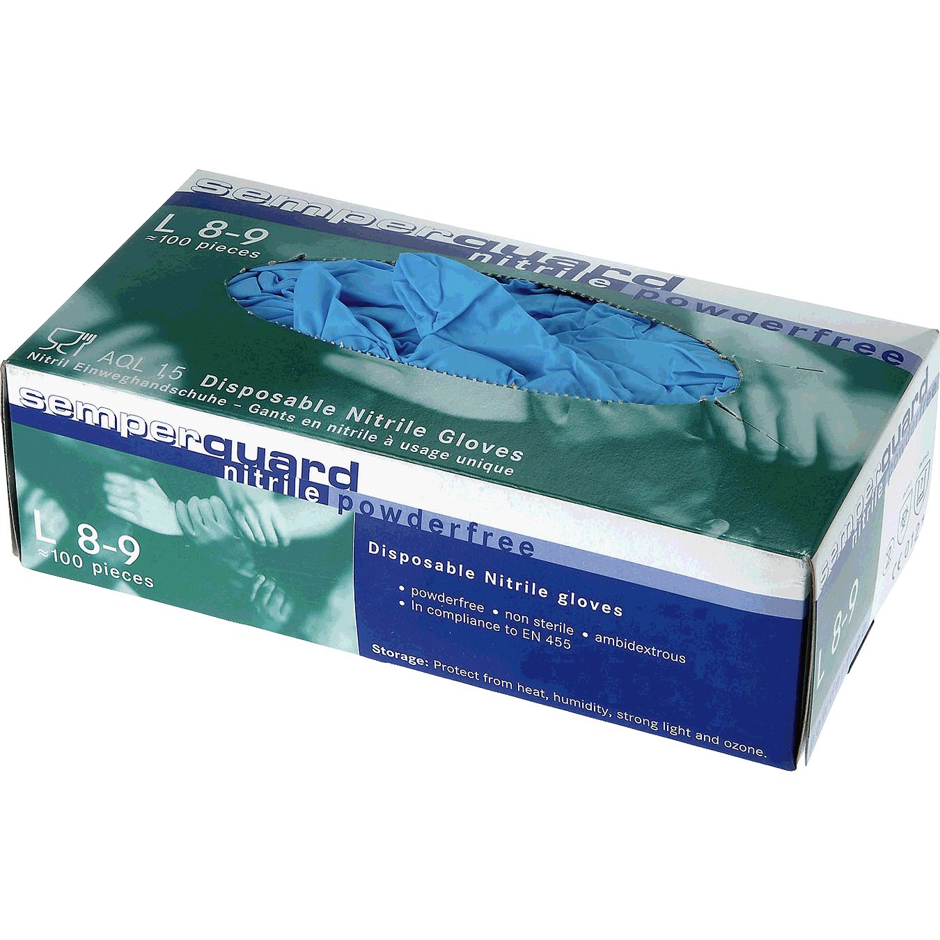 Einweghandschuhe Nitril blau