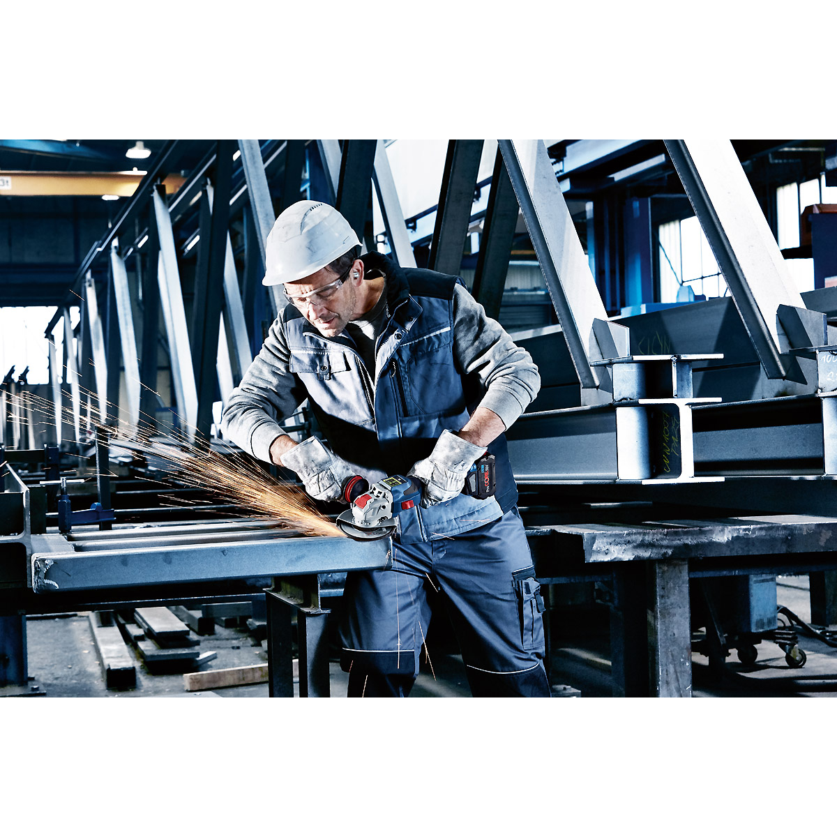Bosch Akku-Winkelschleifer BITURBO mit X-LOCK GWX 18V-15 SC, Solo Version, L-BOXX