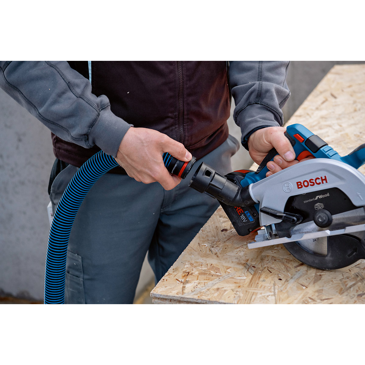 Bosch Akku-Kreissäge GKS 18V-57-2, Solo Version in Karton