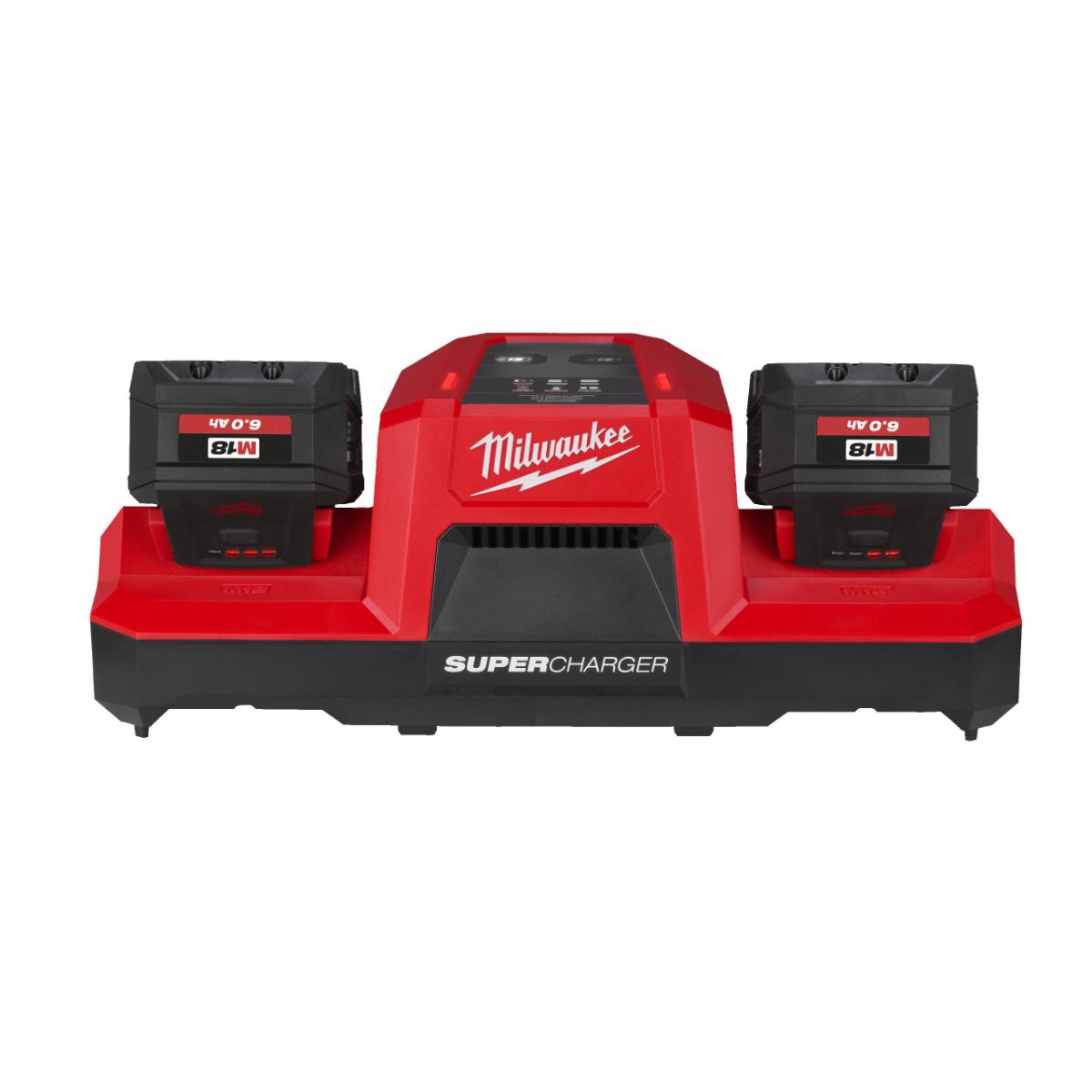 Milwaukee M18 Zweifach-Super-Schnellladegerät - M18DBSC