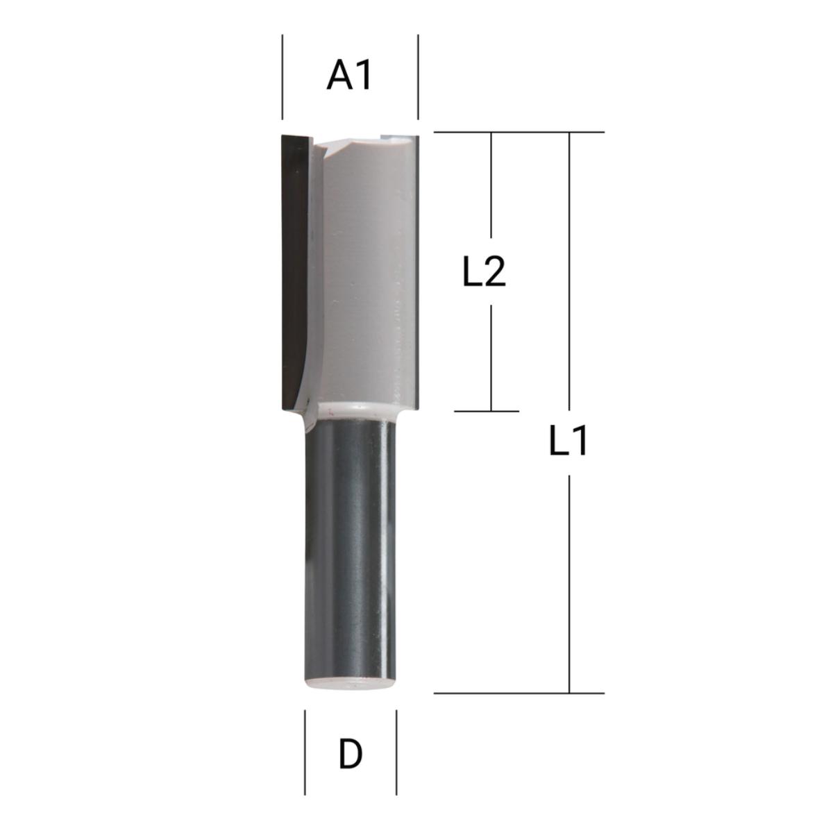 Makita Nutfräser zweischneidig Ø 8 mm Schaft