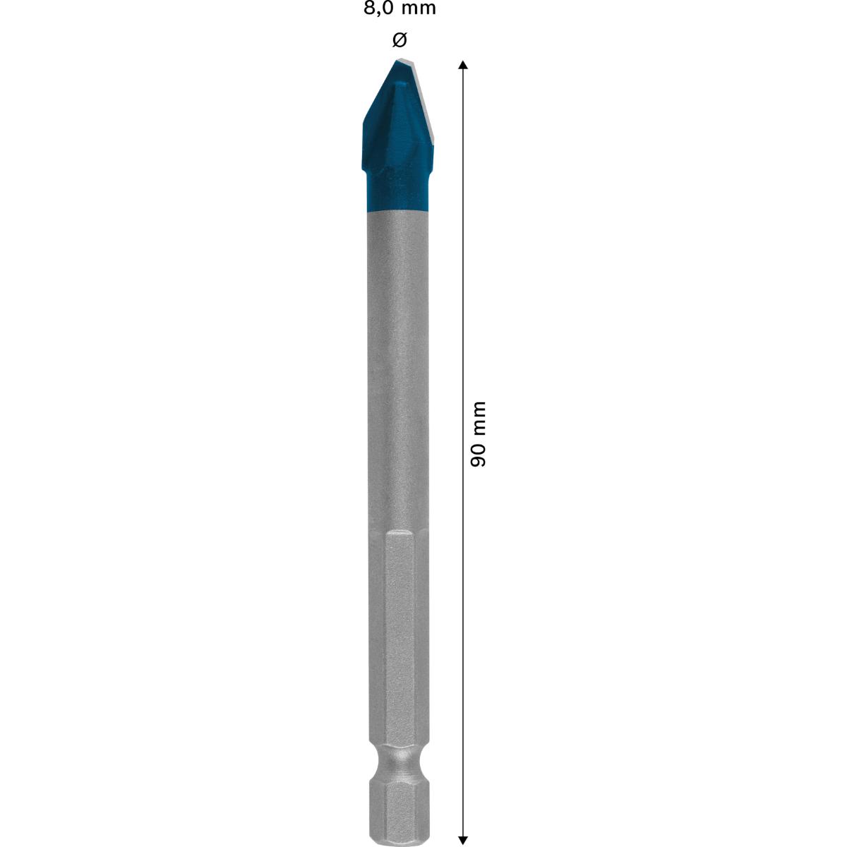 Bosch EXPERT HEX-9 Hard Ceramic Bohrer, 8 x 90 mm