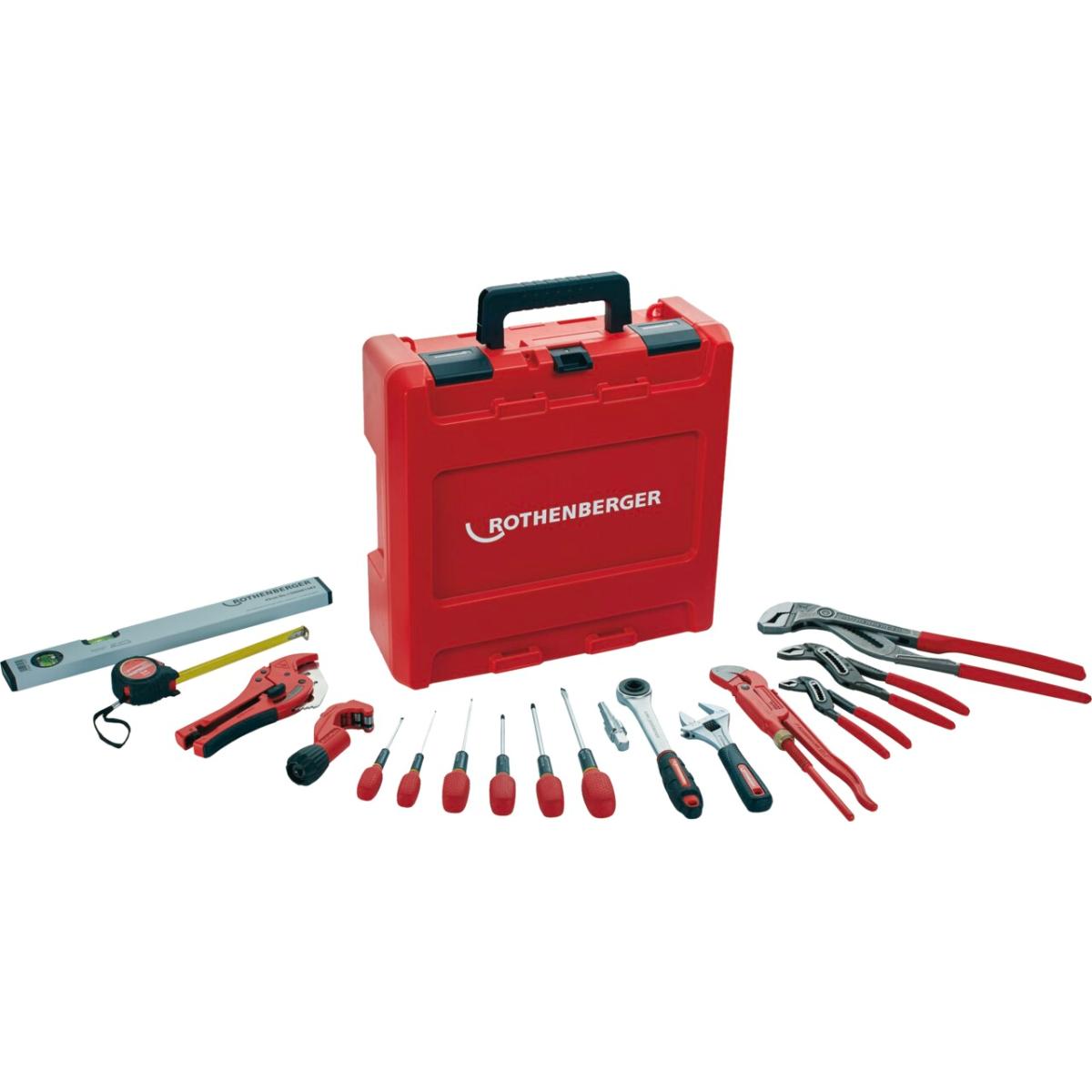 ROTHENBERGER Handwerkzeugkoffer 4414, 18-teiliges Set