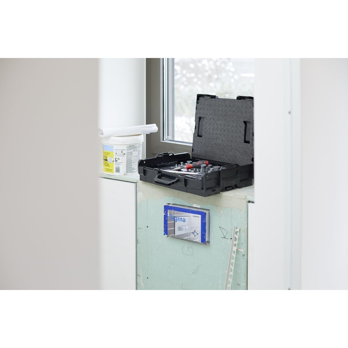 Wiha Steckschlüssel- und Bit Set 1/4 zoll und 1/2 zoll 60-teiliges Set mit L-Boxx