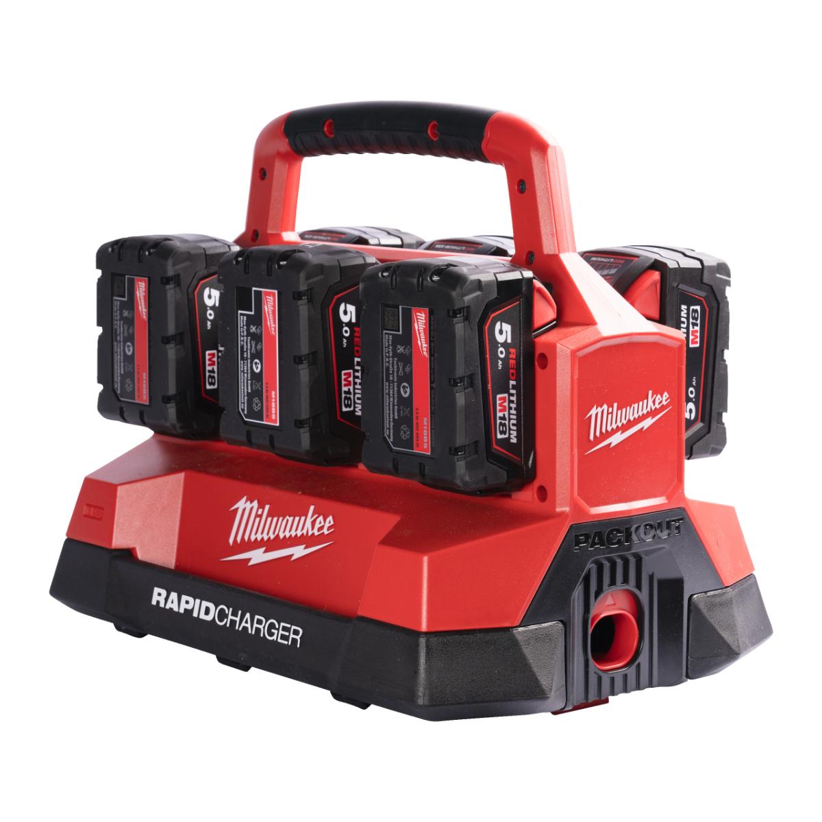 Milwaukee PACKOUT 6-fach Ladegerät M18 PC6