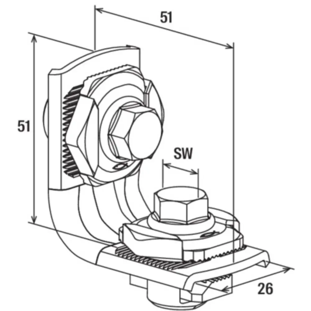 Fischer Montagewinkel MW Clix 90° vormontiert