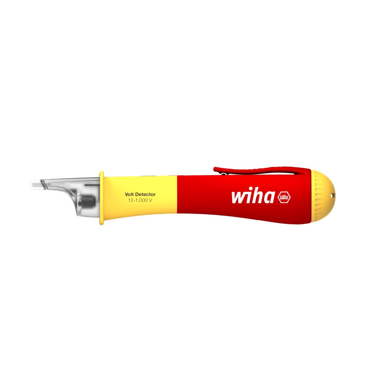 Wiha Spannungsprüfer Volt Detector berührungslos, einpolig, 12 – 1.000 V AC mit 2x AAA-Batterien