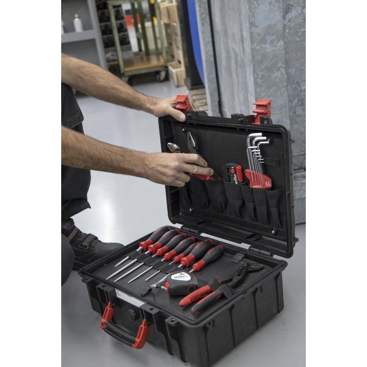 Wiha Werkzeugkoffer Basic Set L mechanic 36-teiliges Set