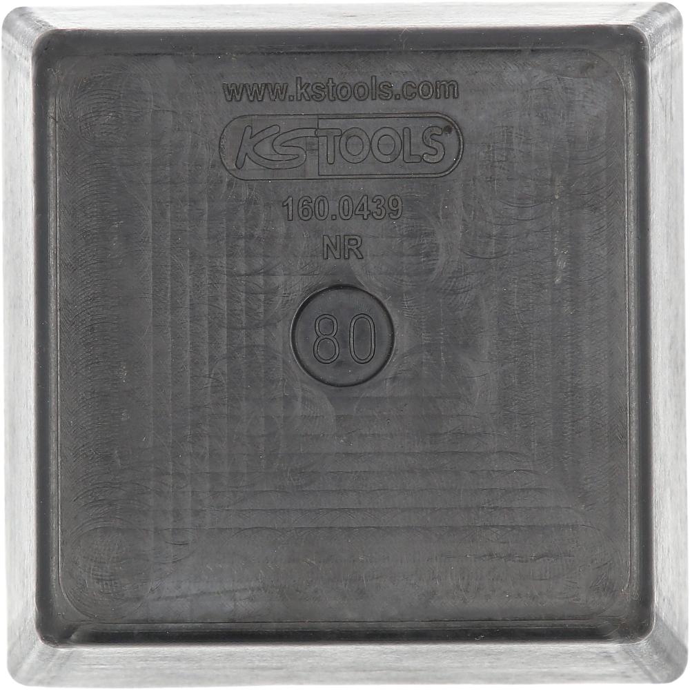 KS Tools Gummiauflage 16 für Hebebühnen, 120 x 120 x 100 mm