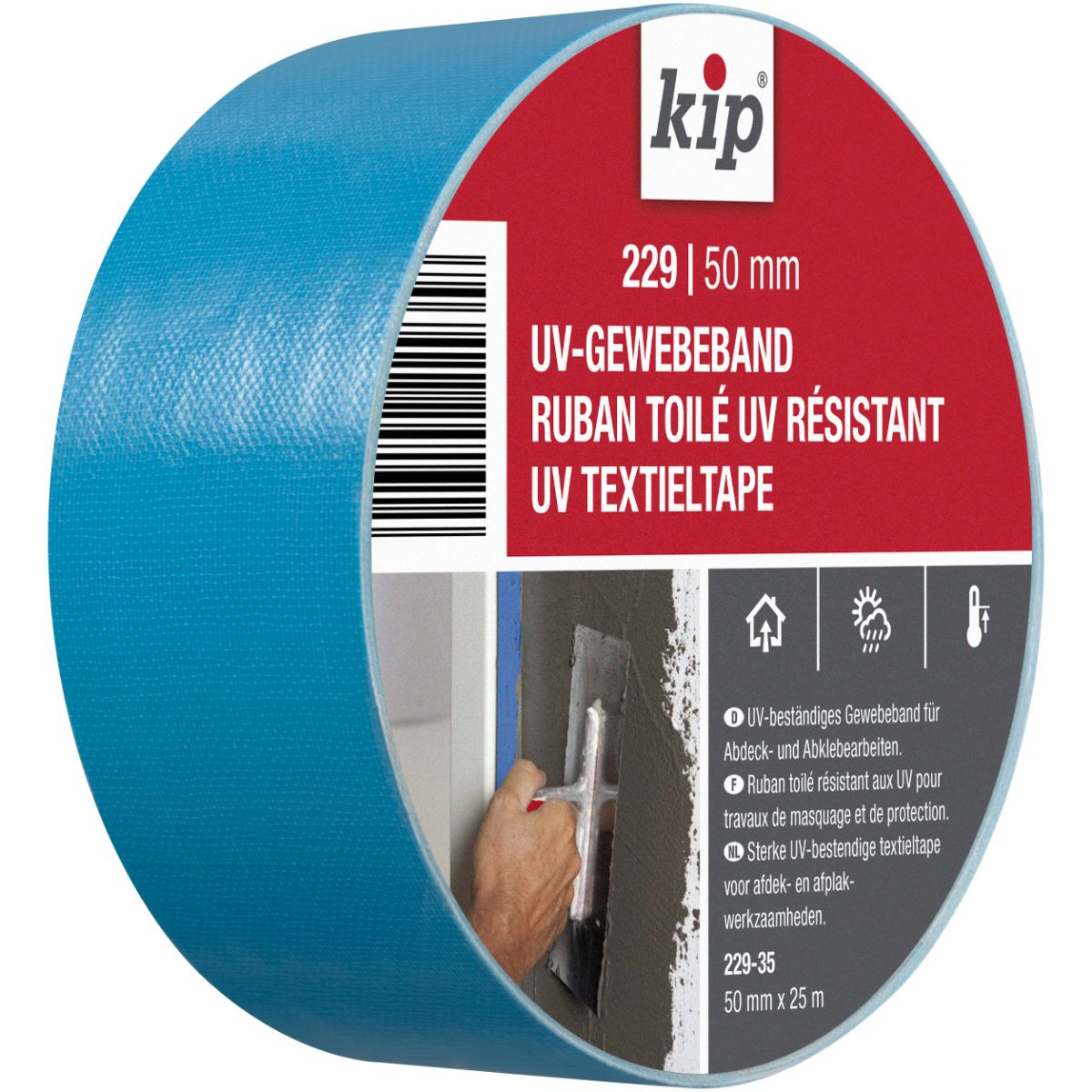 Kip 229 Gewebeband 50mm x 25m
