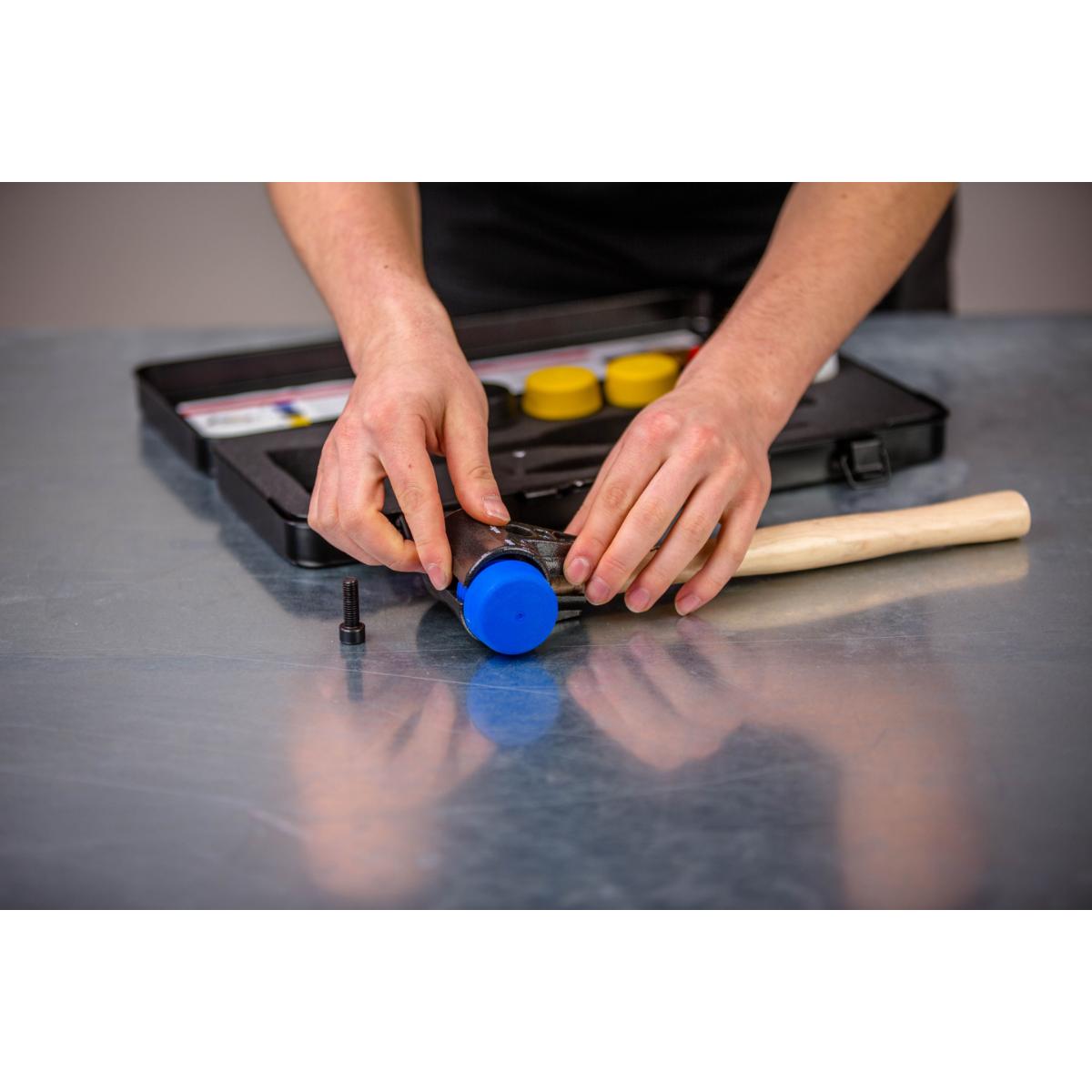 Wiha Schonhammer Set Safety mit gemischten Schlagköpfen 9-teiliges Set mit Box