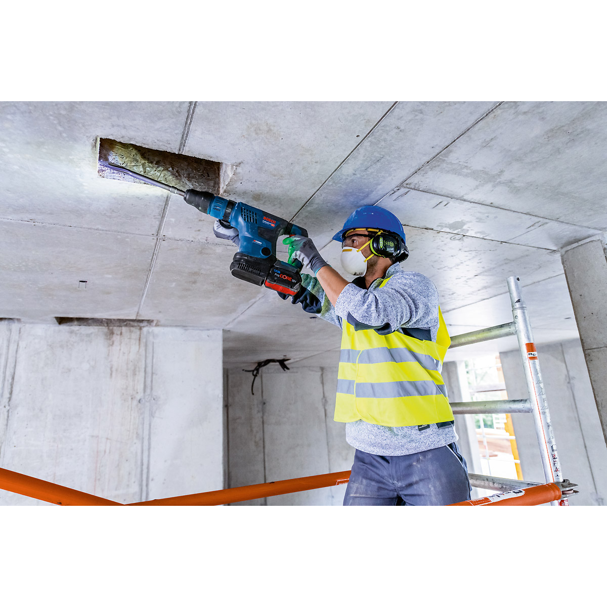 Bosch Akku-Bohrhammer BITURBO mit SDS max GBH 18V-36 C