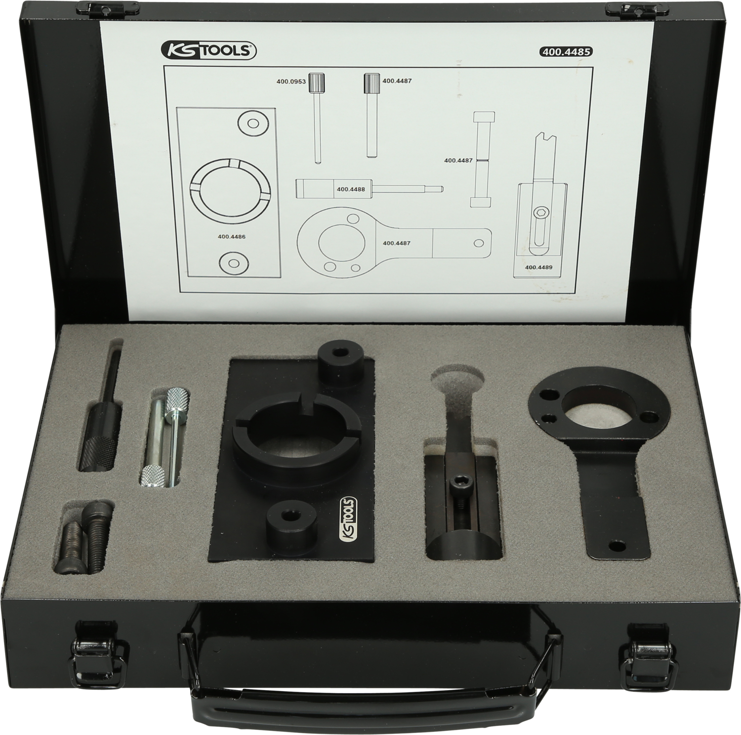 KS Tools Motoreinstell-Werkzeug-Satz für Opel, 8-tlg