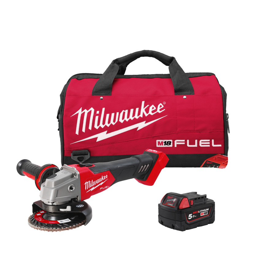 Milwaukee M18 FUEL™ Akku-Winkelschleifer M18 FSAG125X-501BRF