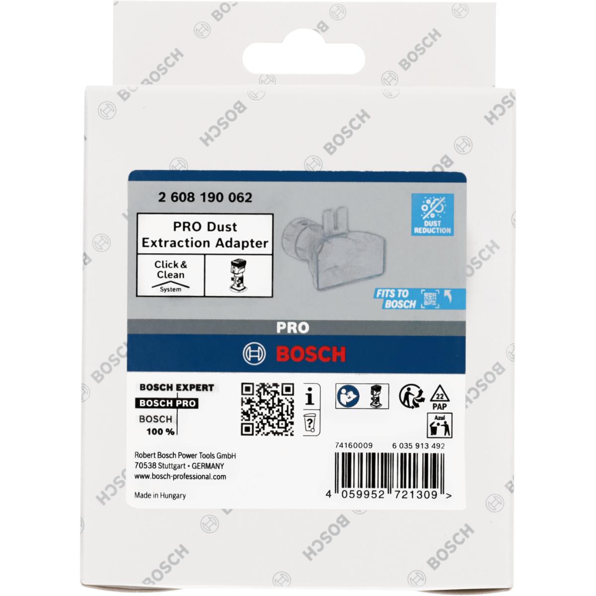 Bosch PRO Absaugadapter, Kantenfräse