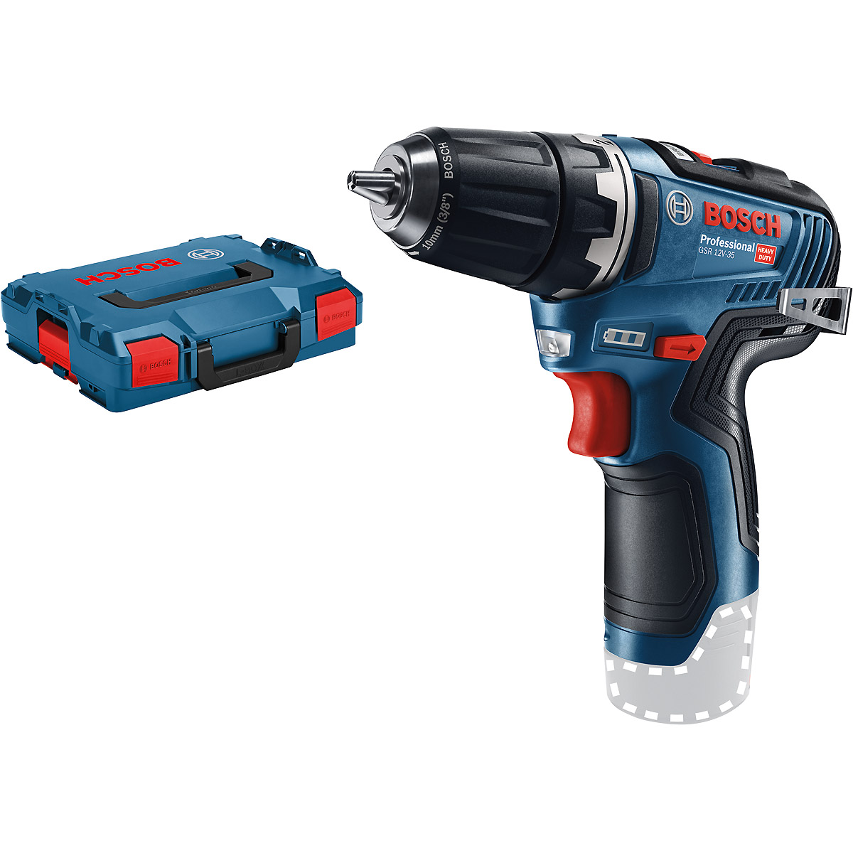 Bosch Akku-Bohrschrauber GSR 12V-35, Solo Version, L-BOXX