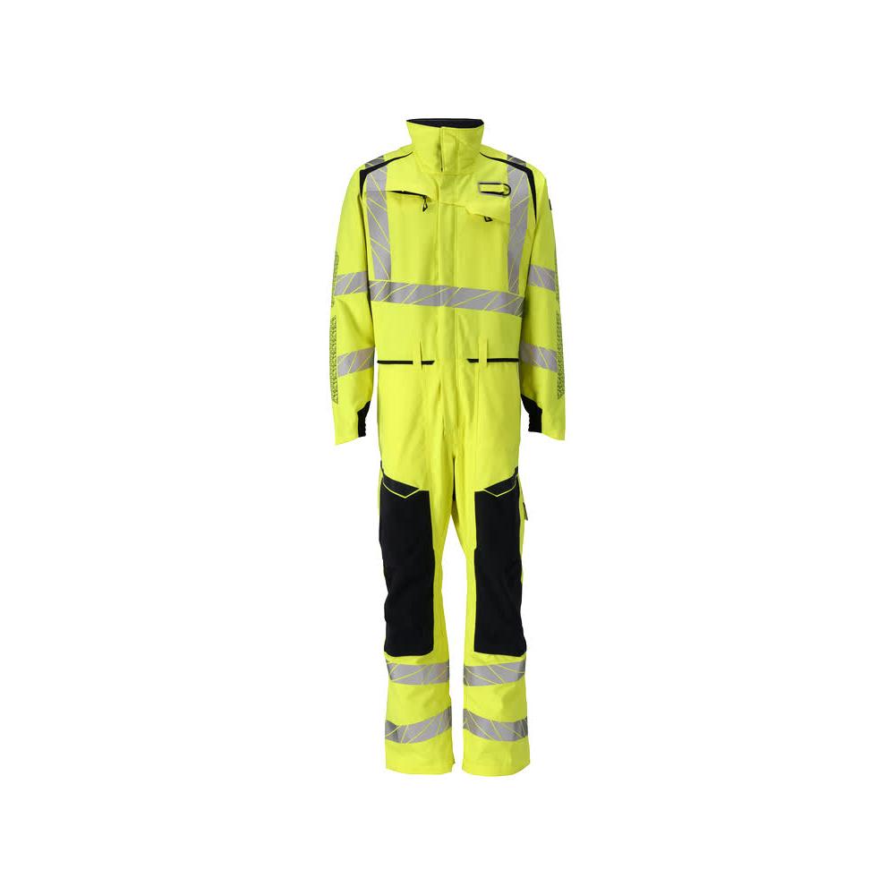 MASCOT Overall mit Knietaschen ACCELERATE MULTISAFE Gelb / Schwarzblau