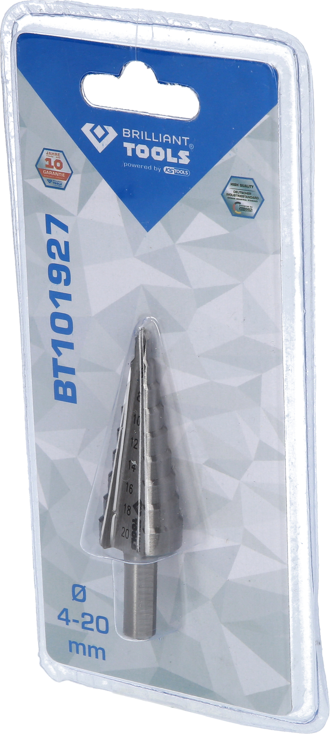 Brilliant Tools Stufenbohrer, Ø 4 - 20 mm